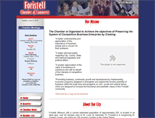 Tablet Screenshot of foristellchamber.com